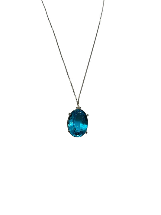 Swiss Topaz Drop Necklace