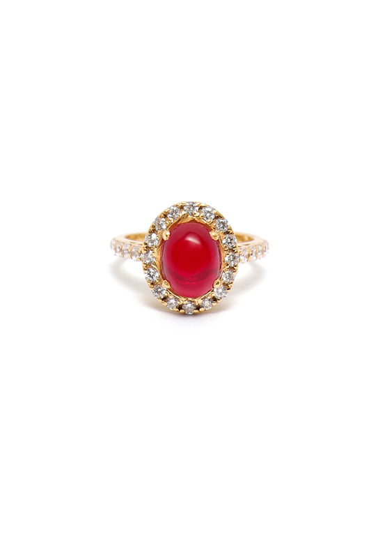 Rosa Ring - Justerbar 